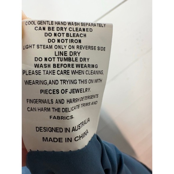 Elliatt XL One Shoulder High Slit Satin Cassini Dress in Baby Blue - Picture 11 of 16